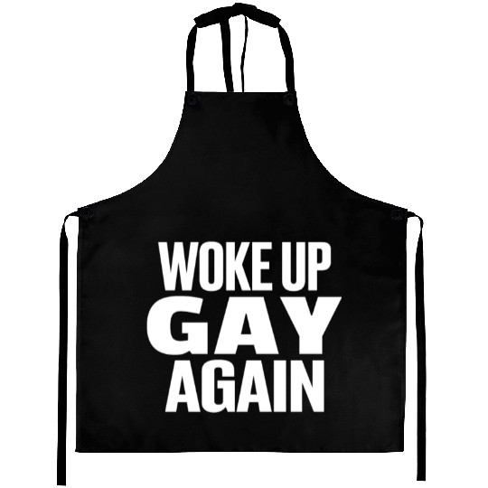 Gay Couple Homosexual LGBTQ Queer Pride Aprons