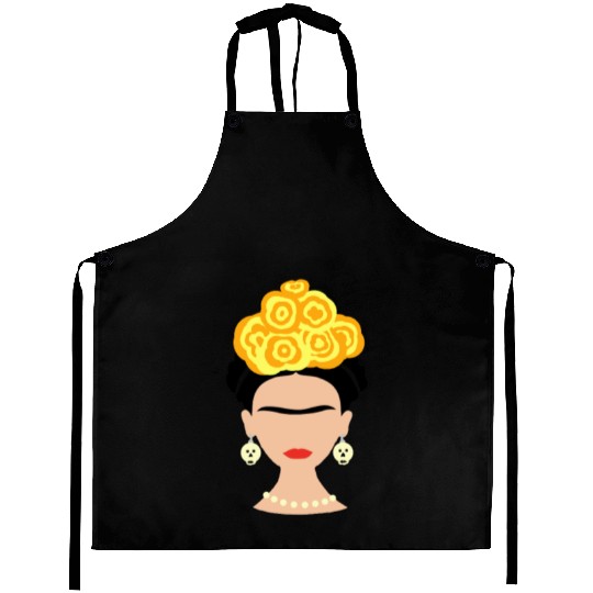 Viva Frida Kahlo Art Print Aprons