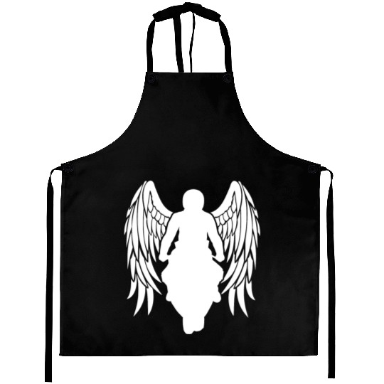 motorcyclist angel wings sportsbike racingbike Aprons