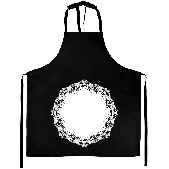 snow-white cake lace as a frame and decoration Aprons