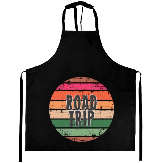 Road Trip orange Aprons