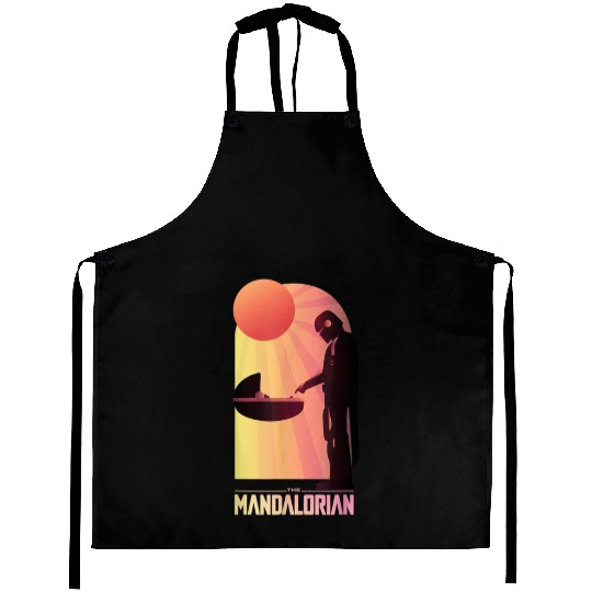 Star Wars The Mandalorian The Child Sunset Meeting Aprons
