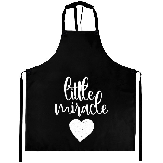 Little Miracle Newborn Announcement Baby Pregnancy Aprons