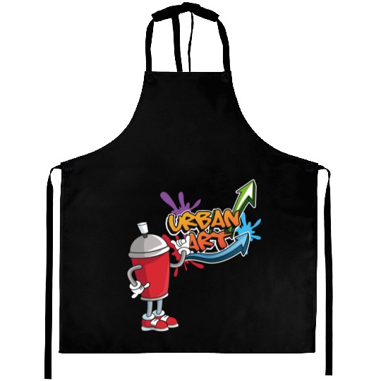 Graffiti Red Aprons
