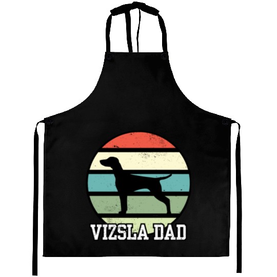 Vizsla Dad I Retro Vizsla Dad Aprons