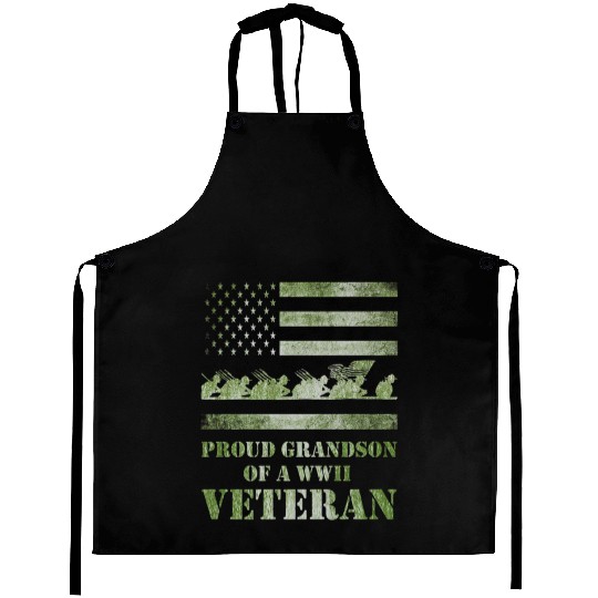 World War 2 Ii 80th Anniversary Proud Grandson Of Aprons