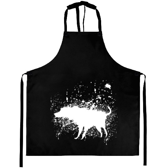 Banksy Splash Dog Aprons