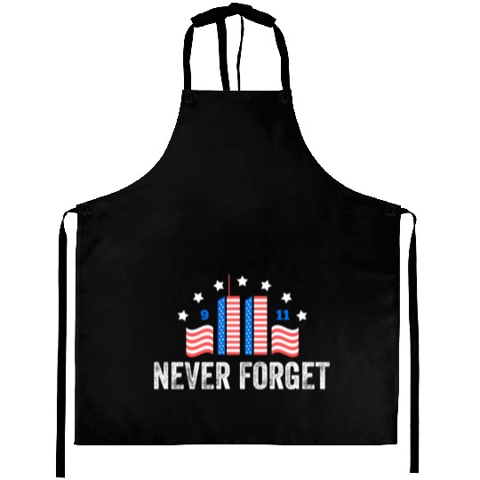 Never Forget 9/11 Patriot Day 2021 Aprons