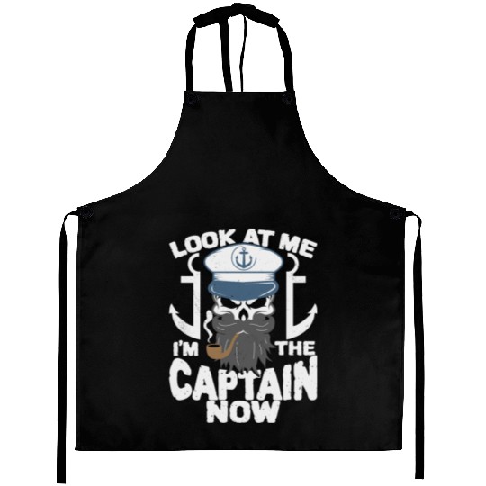 Captain Boat Lovers Fishermen Sailing Boating Aprons