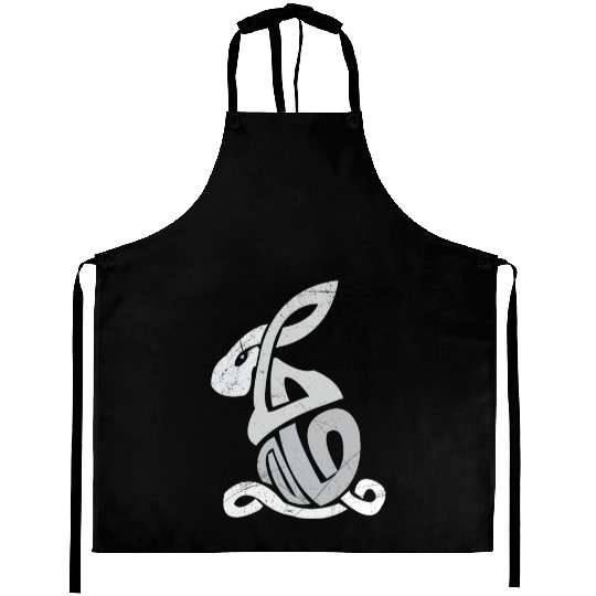 Celtic Symbols Bunny Celtic Knot Gift Idea Aprons