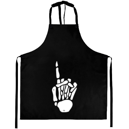 Skeleton Hand Number 1 Pocket Skeleton Number One Aprons