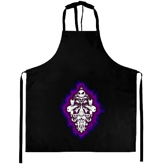 Jack Skellington Haunted Mansion Wallpaper Aprons