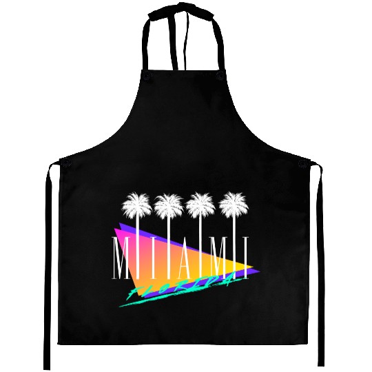 Miami Florida Retro Style Aprons
