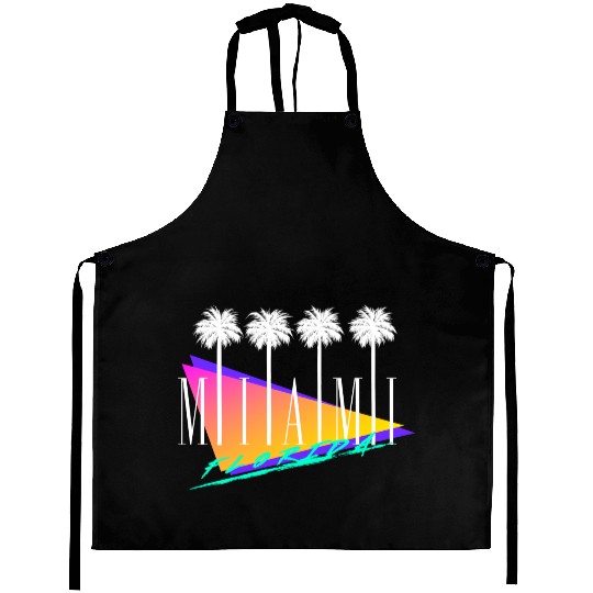 Miami Florida Retro Style Aprons