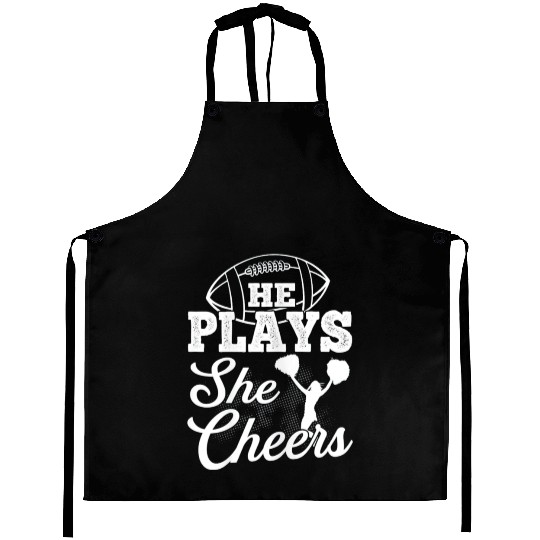 Cheer Mom Football Son Aprons