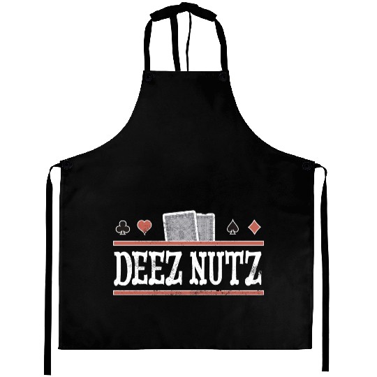 Deez Nuts Funny Poker Player Aprons