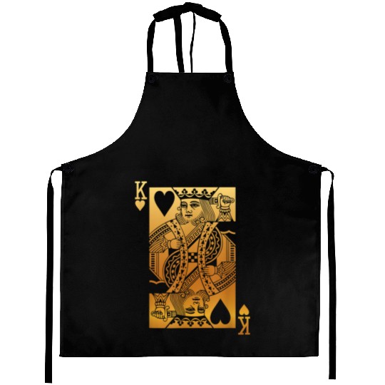 King of Hearts Card 5884 Aprons