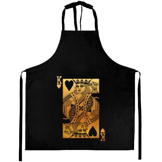 King of Hearts Card 5884 Aprons