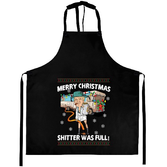 Donald Trump Cousin Eddie Christmas Aprons Shitte