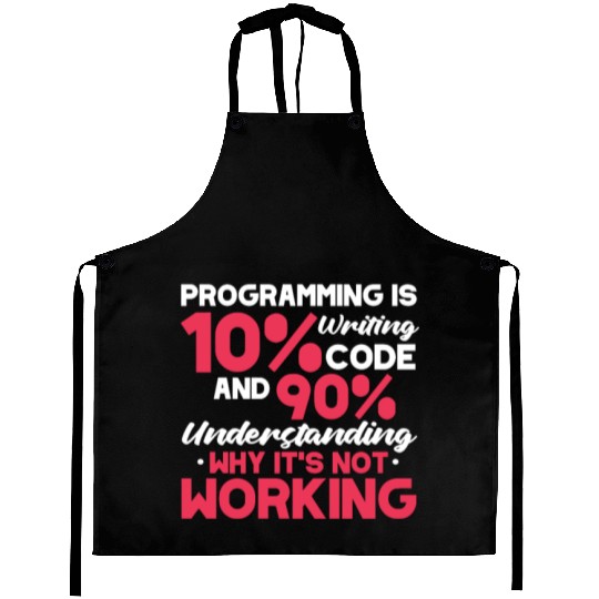 Life Motto Software Developer Aprons