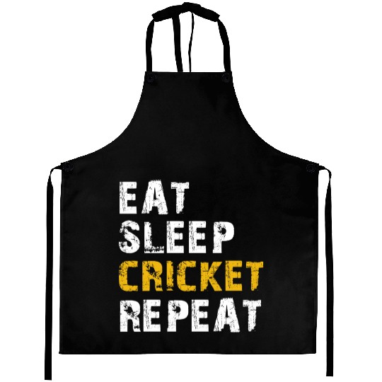 eat sleep cricket Aprons