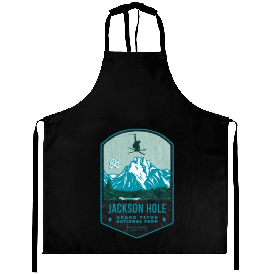 Jackson Hole Ski Badge Aprons