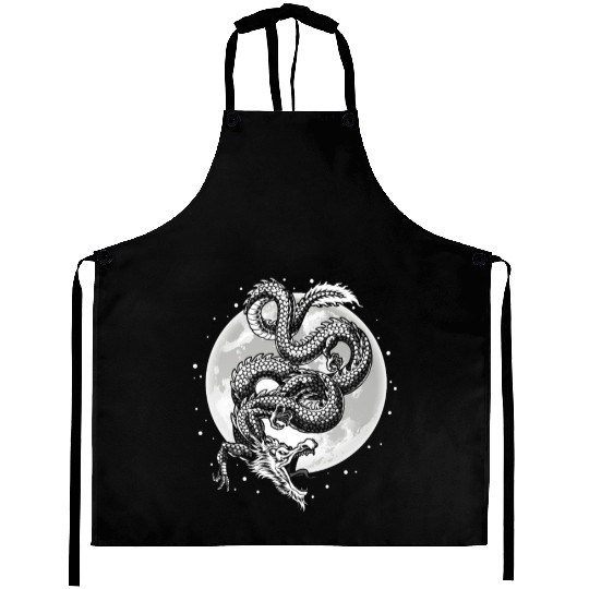 Chinese And Japanese Dragon Aprons
