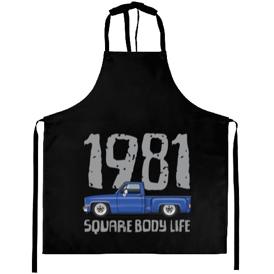 1981 Square Body Life Bright Blue Aprons
