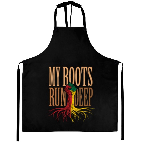 My RootsRun Deep Black History Black Pride Aprons