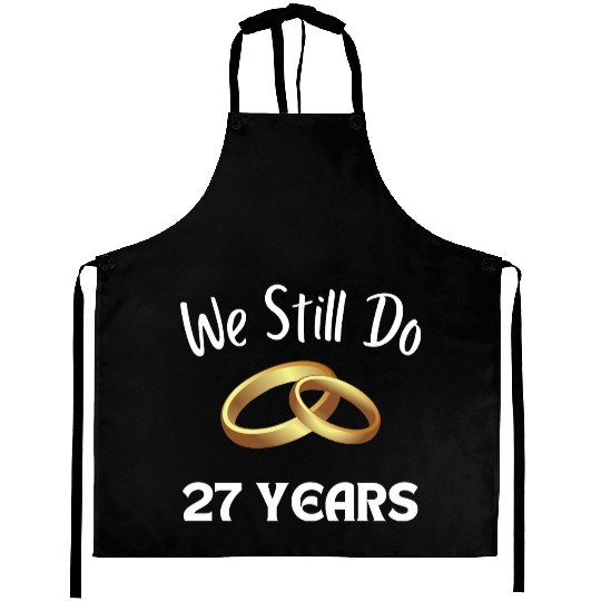 Anniversary Gift For Couples 27 Years Aprons