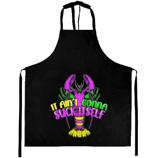 Funny Lobster Mardi Gras Aprons