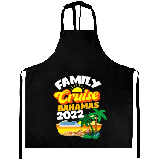Family Cruise Bahamas Men Women Boys Girls Sailing Aprons