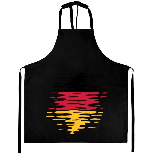 Germany flag waves Aprons