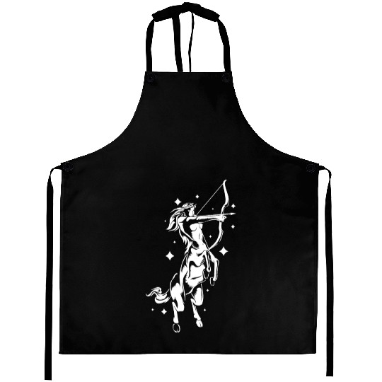 Centaur Girl Sagittarius Mom Daughter Aprons