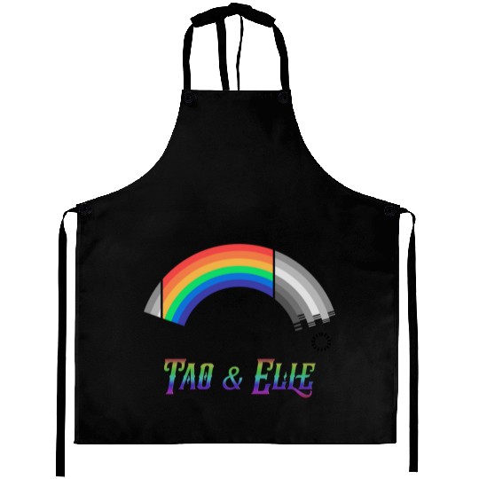 Heartstopper Rainbow LBGTQIA+ Tao and Elle Aprons