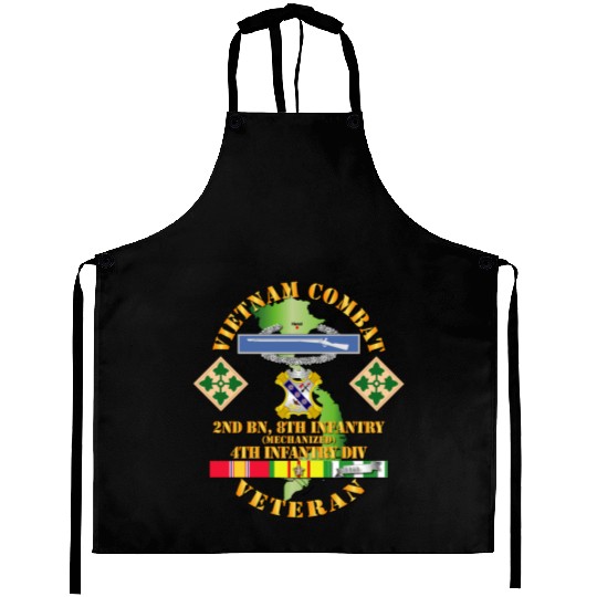 Army Vietnam Combat Infantry Veteran w 2nd Bn 8th Aprons