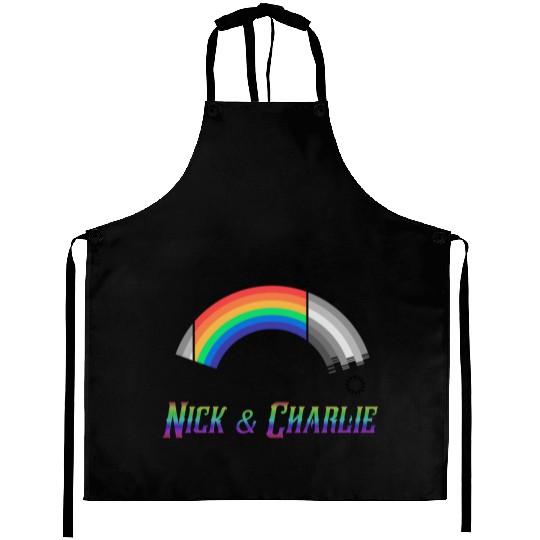 Heartstopper Rainbow LBGTQIA+ Nick and Charlie Aprons