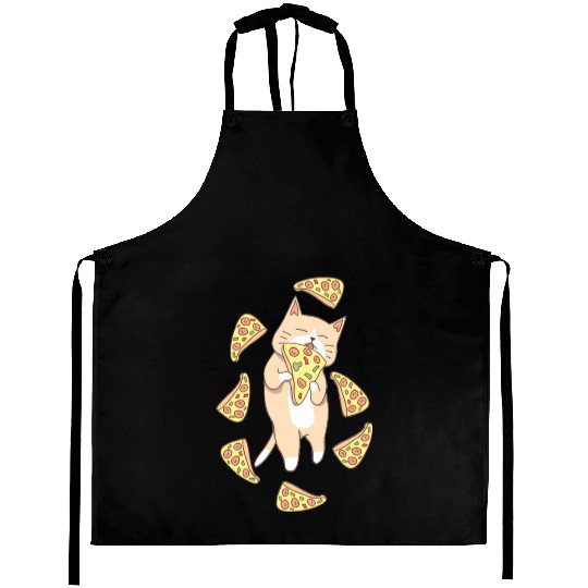 Eat cat A Pizza Gift Aprons