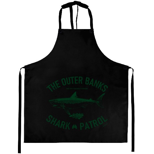 OBX Shark Patrol OBX Vintage Dark Green Aprons
