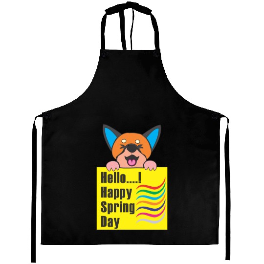 happy spring day best design Aprons