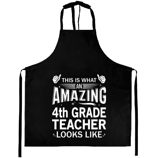 Amazing 4th Grade Teacher Aprons