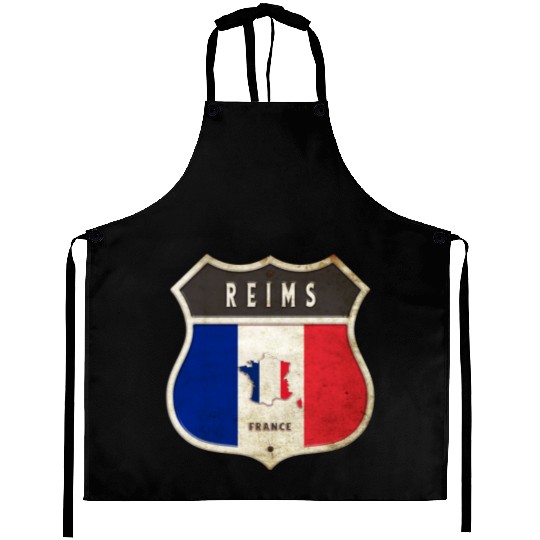 Reims France coat of arms flags design Aprons