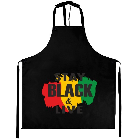 Juneteenth Day 1865, Stay Black And Live Aprons