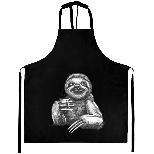 Funny Sloth Aprons