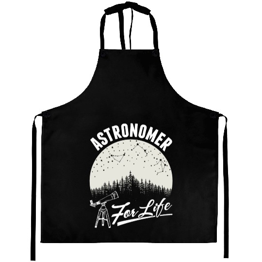 Telescope Stars Galaxy Astronomy Lover Aprons