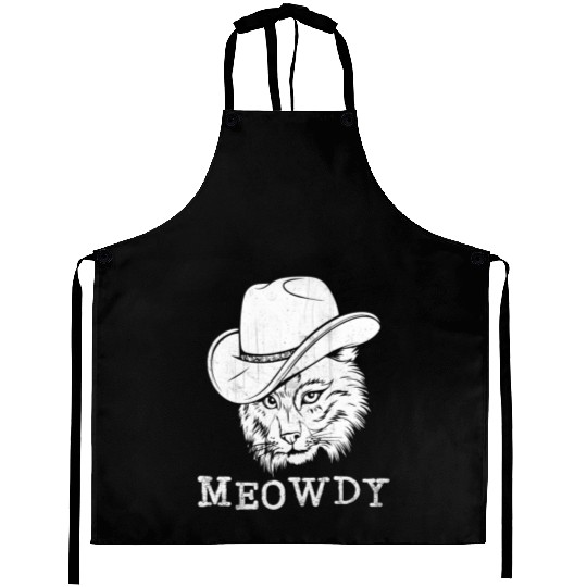 Meowdy Western Country Music Cowboy Cowgirl Aprons