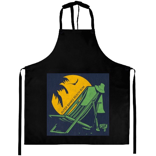 OBX Beach B OBX Sea Green Navy Vintage Aprons