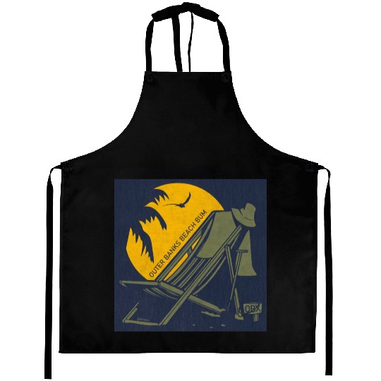 OBX Beach B OBX Army Green Navy Vintage Aprons