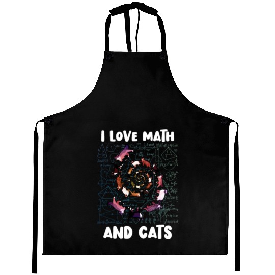 Math Kitty Cat I Love Math And Cats Mathematics Aprons