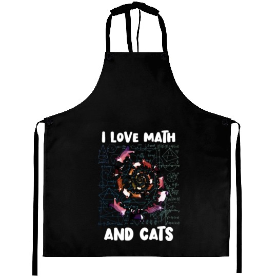 Math Kitty Cat I Love Math And Cats Mathematics Aprons